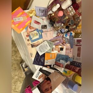 Huge sample skincare and makeup bundle